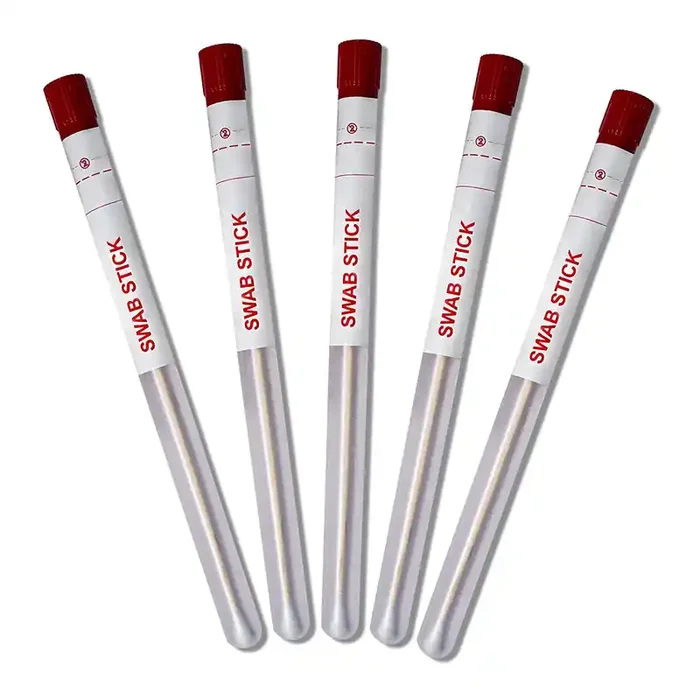 Wooden Sterilized Swab Sticks In Plastic Tubes (Pack of 25 Pieces)