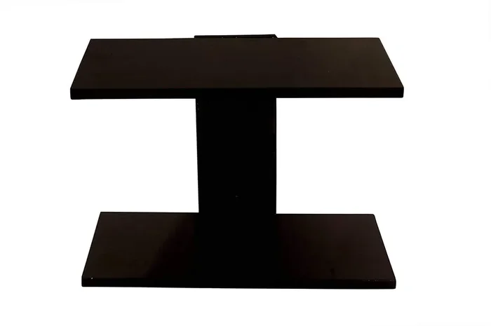 WROUGHT IRON CRAFTS Wooden Wall Shelf (Black)