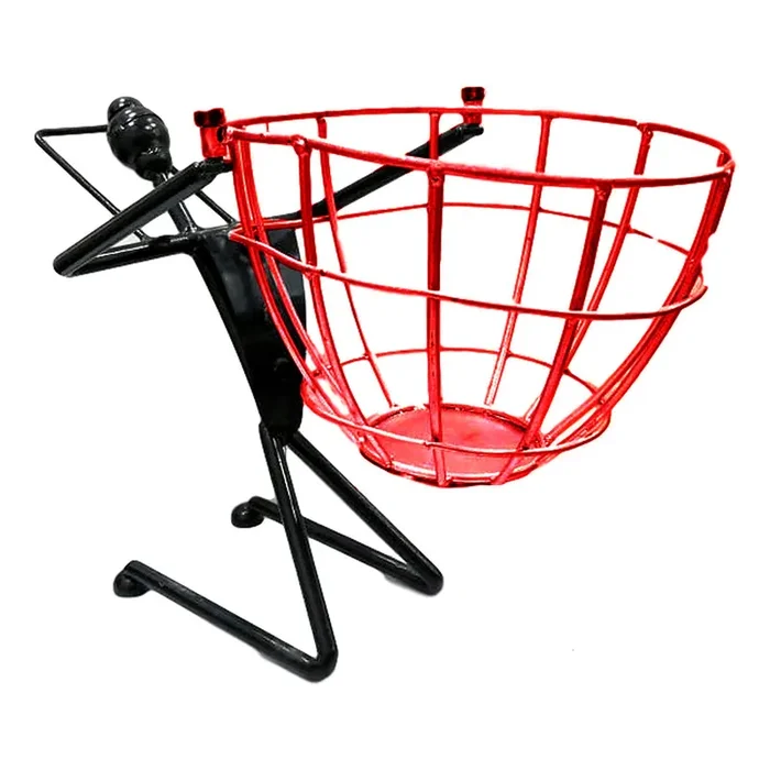 WROUGHT IRON CRAFTS Wrought Iron Multipurpose Basket for Fruits and flowers – Black