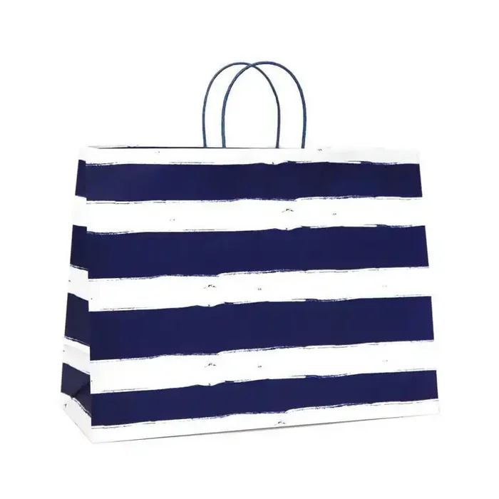 XL Vogue Bag Horizontal Navy Striped on White – Spritz™