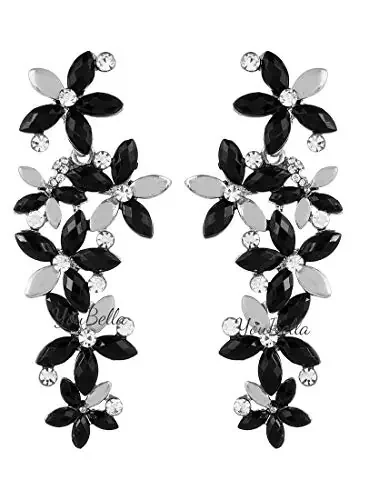 YouBella Jewellery Designer Hanging Fancy Party Wear Earrings for Girls and Women