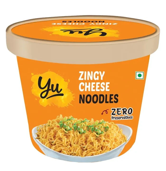 Yu Foodlabs Cup Preservative Free Noodles – Zingy Cheese Flavour – Cheesy Noodles – Instant Food – No Preservatives – 100% Natural & Veg – Ready To Eat Instant Noodles In 5 Mins – 225Gm