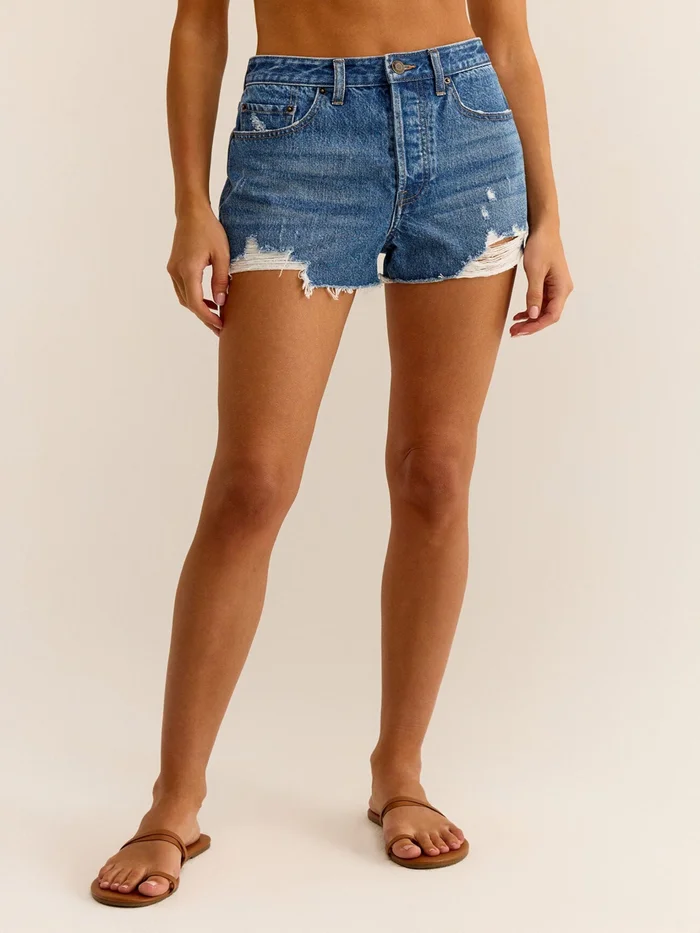 Z Supply Classic Hi-Rise Denim Shorts – Vintage Indigo