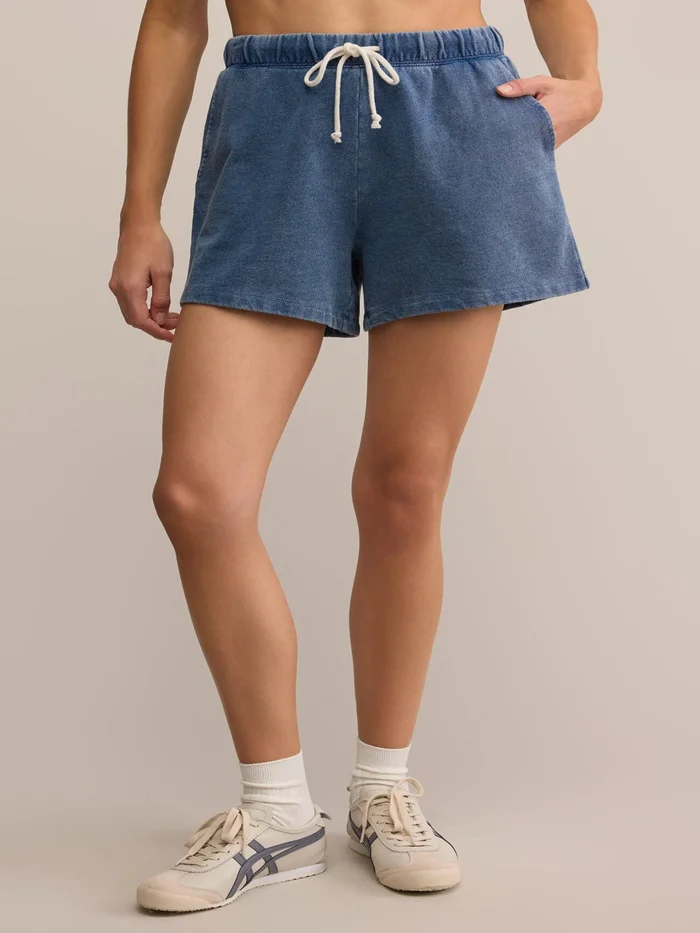 Z Supply Hunter Knit Denim Short – Vintage Indigo