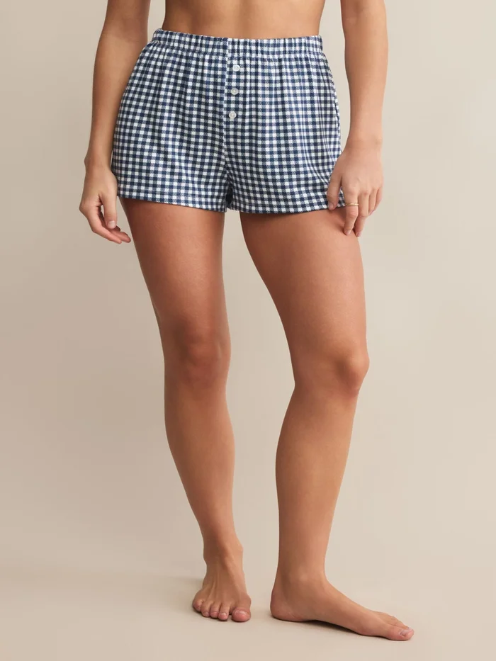 Z Supply Maddie Gingham Short – Yacht Blue