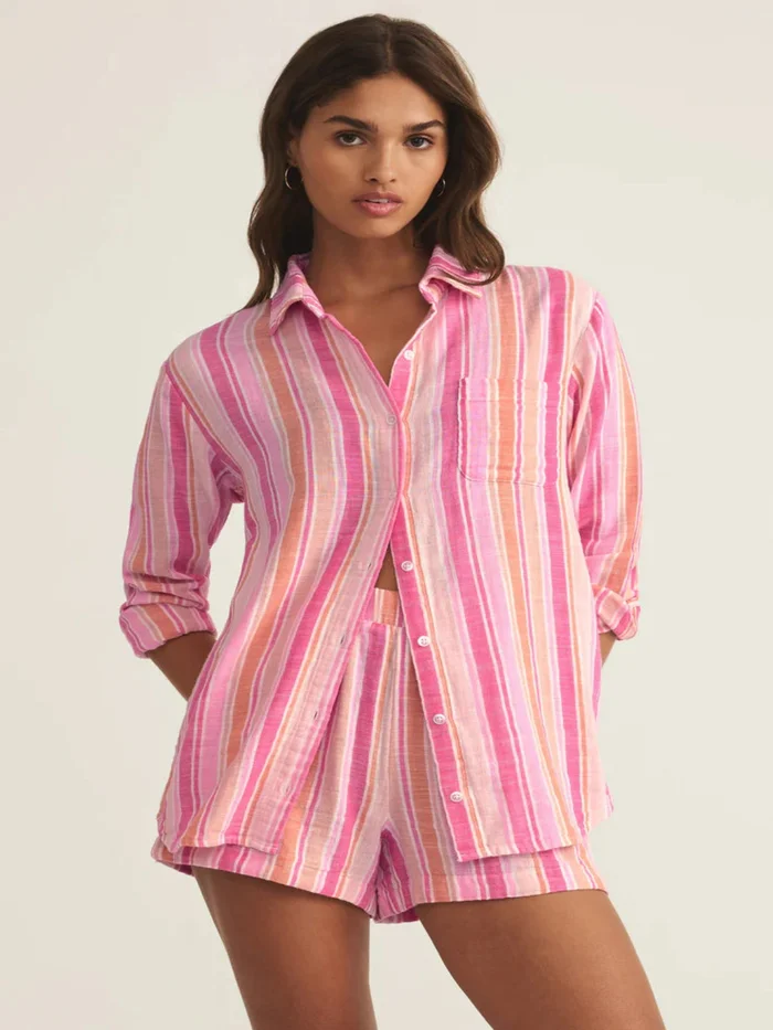 Z Supply Saturdays Stripe Shirt – Multi