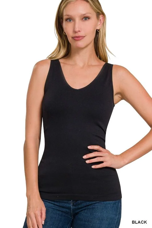Zenana Front & Back 2-Way Seamless Tank