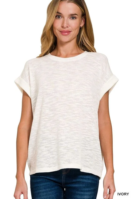 Zenana Hacci Slub Tee