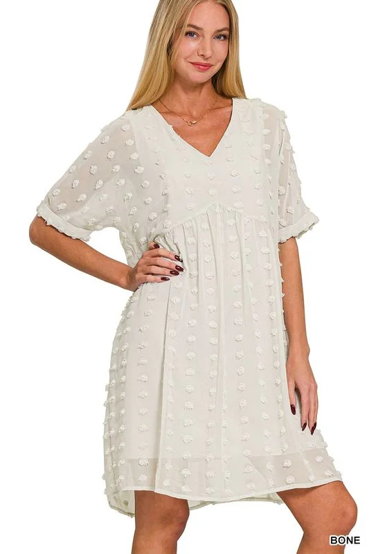 Zenana Swiss Dot Dress