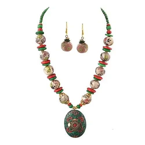 Zephyrr Non Precious Metal Chain for Women (Green)(Jan-278)