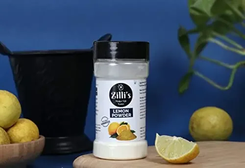 Zilli‘s Lemon Powder (100g*2=200g) For Cooking & Baking, Everyday Use, Natural Powder, Vegan