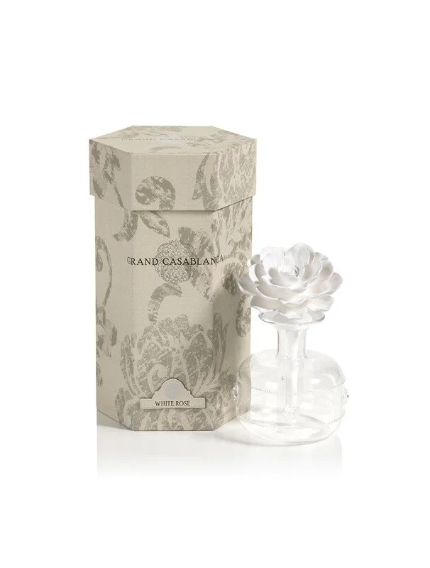 Zodax Grand Casablanca Porcelain Diffuser White Rose