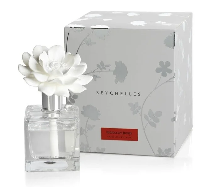 Zodax Seychelles Porcelain Diffuser – Moroccan Peony