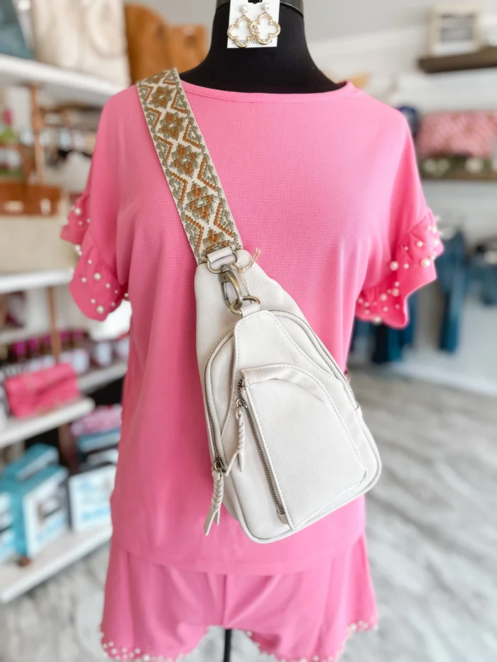Zoey Boho Sling Bag with Guitar Strap